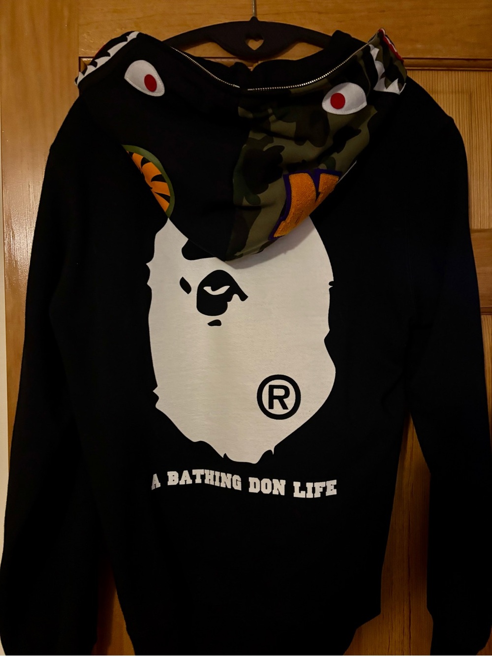 Bape x Big Sean Shark Full Zip Hoodie XL - Picture 3 of 10